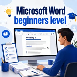 Free Course Image Microsoft Word beginners level