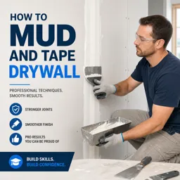 Free Course Image How to Mud and Tape Drywall
