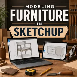 Free Course Image Modeling Furniture in Sketchup