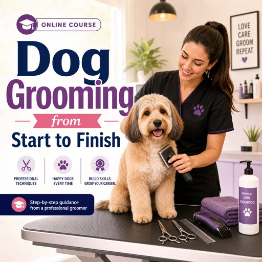 Free Course Image Dog Grooming from Start to Finish