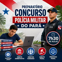 Imagem do Curso gratuito Preparatório concurso Polícia Militar do Pará