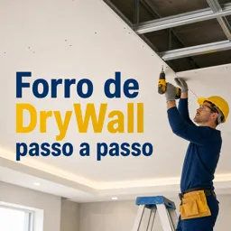 Imagem do Curso gratuito Forro de DryWall passo a passo