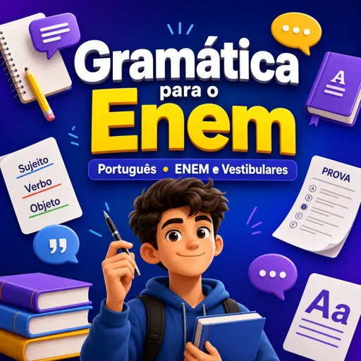 Imagem do Curso gratuito Gramática para o Enem