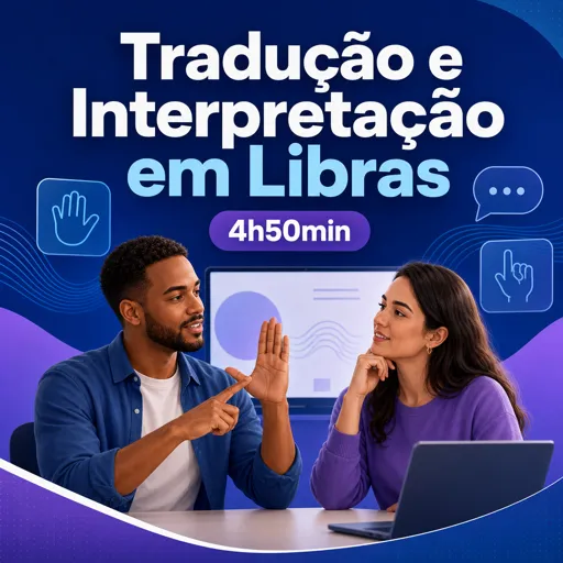 Imagem do Curso gratuito Tradução e Interpretação em Libras