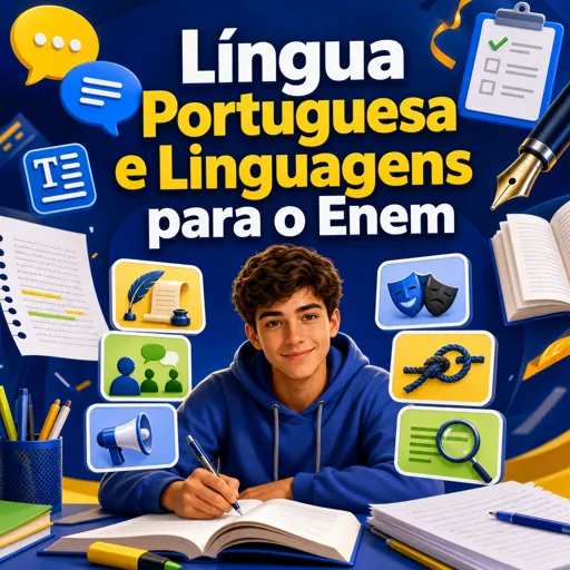 Imagem do Curso gratuito Língua Portuguesa e Linguagens para o Enem