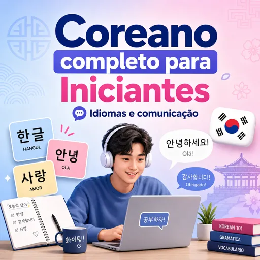 Imagem do Curso gratuito Coreano completo para Iniciantes
