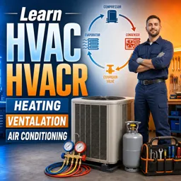 Free Course Image Learn HVAC HVACR Heating Ventalation Air Conditioning