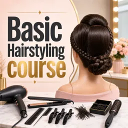 Free Course Image Basic Hairstyling course