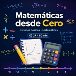 Imagen del curso gratis Matemáticas desde Cero