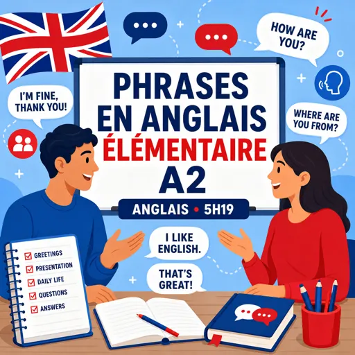 Image de cours gratuite Phrases en Anglais élémentaire A2