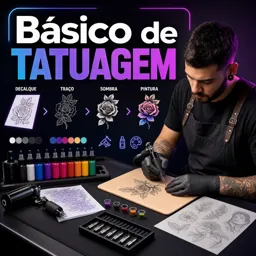 Imagem do Curso gratuito Básico de Tatuagem