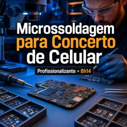 Imagem do Curso gratuito Microssoldagem para Concerto de Celular
