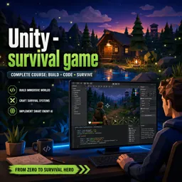 Free Course Image Unity - survival game