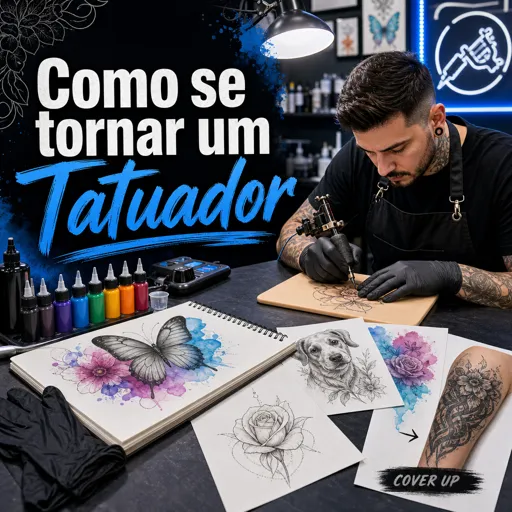 Imagem do Curso gratuito Como se tornar um Tatuador