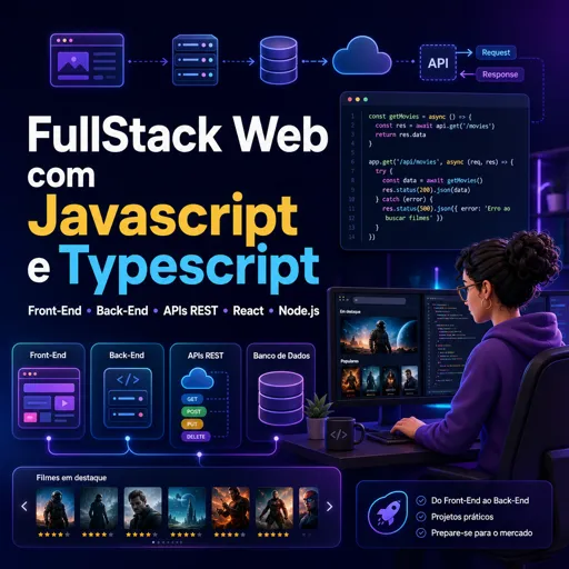 Imagem do Curso gratuito FullStack Web com Javascript e Typescript