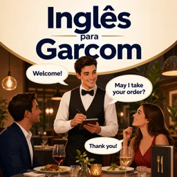 Imagem do Curso gratuito Inglês para Garçom
