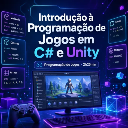 Imagem do Curso gratuito Introdução à Programação de Jogos em C# e Unity