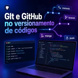 Imagem do Curso gratuito GIt e GitHub no versionamento de códigos