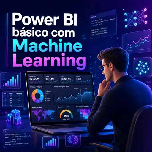Imagem do Curso gratuito Power BI básico com Machine Learning