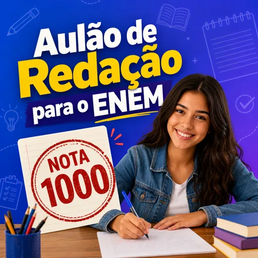Imagem do Curso gratuito Aulão de Redação para o ENEM