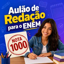 Imagem do Curso gratuito Aulão de Redação para o ENEM