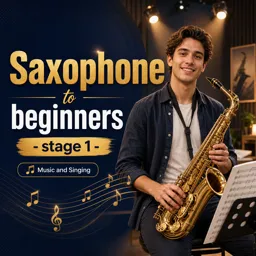 Free Course Image Saxophone to beginners - stage 1 -