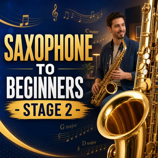 Free Course Image Saxophone to beginners - stage 2 -