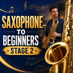 Free Course Image Saxophone to beginners - stage 2 -