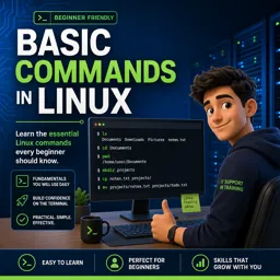 Free Course Image Basic Commands in Linux