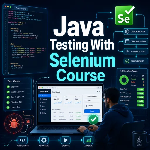 Free Course Image Java Testing With Selenium Course