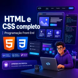 Imagem do Curso gratuito HTML e CSS completo