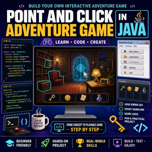 Free Course Image Point and Click Adventure Game in Java