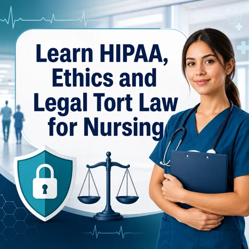 Free Course Image Learn HIPAA, Ethics and Legal Tort Law for Nursing