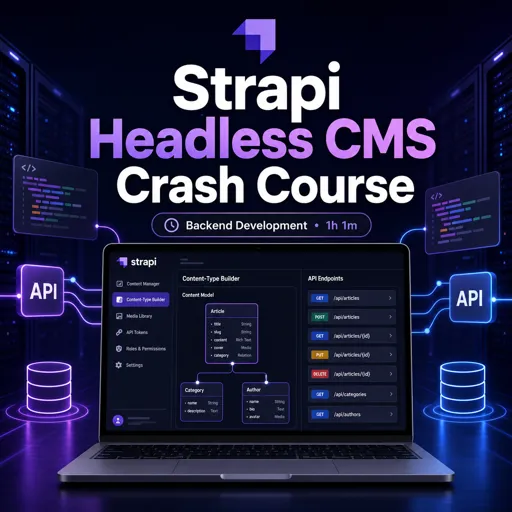 Free Course Image Strapi Headless CMS crash course