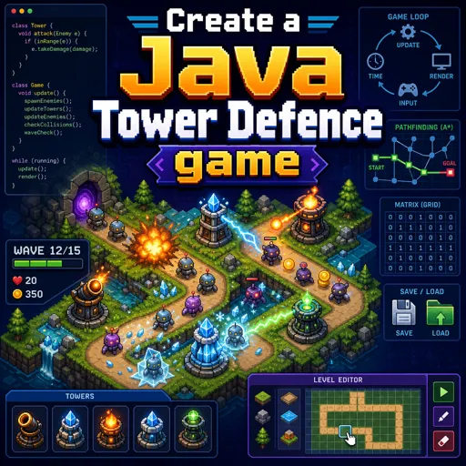 Free Course Image Create a Java Tower Defence game