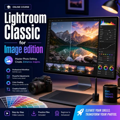 Free Course Image Lightroom Classic for Image edition