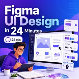 Free Course Image Figma UI Design in 24 Minutes