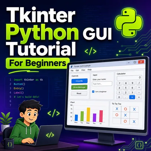 Free Course Image Tkinter Python GUI Tutorial For Beginners