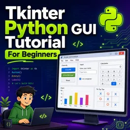 Free Course Image Tkinter Python GUI Tutorial For Beginners
