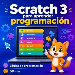Imagen del curso gratis Scratch 3 para aprender programación