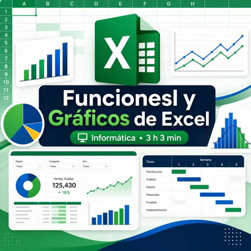 Imagen del curso gratis Funcionesl y Gráficos de Excel