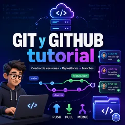 Imagen del curso gratis GIT y GITHUB tutorial