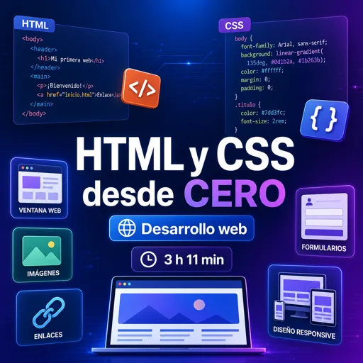 Imagen del curso gratis HTML y CSS desde CERO