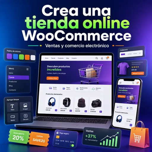 Imagen del curso gratis Crea una tienda online WooCommerce