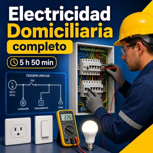 Imagen del curso gratis Electricidad Domiciliaria completo