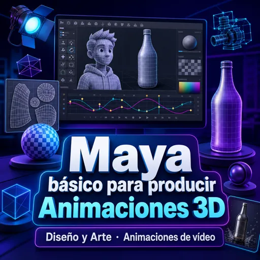 Imagen del curso gratis Maya básico para producir Animaciones 3D