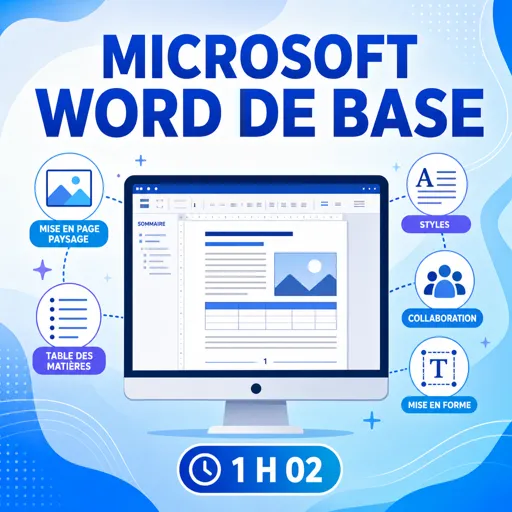 Image de cours gratuite Microsoft Word de base