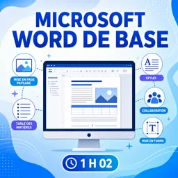 Image de cours gratuite Microsoft Word de base