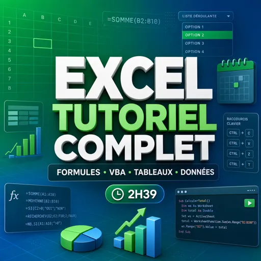 Image de cours gratuite Excel tutoriel complet