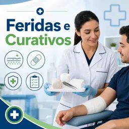 Imagem do Curso gratuito Feridas e Curativos